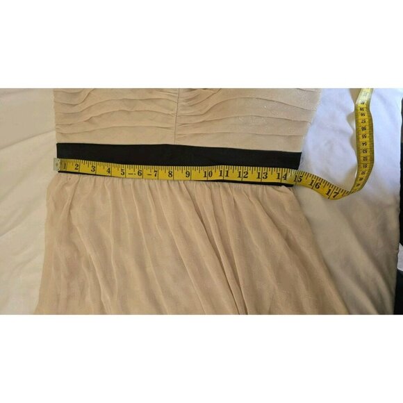 MISS SIXTY M60 Mini DRESS SIZE 10 CREAM BLACK ACCENTS Wedding Guest Shower NWT - Picture 5 of 14